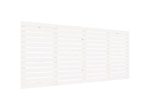 8720845684228 - Bonnevie - Wand-KopfteilBetthaupt Weiß 186x3x915 cm Massivholz Kiefer vidaXL