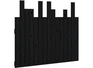 8720845685058 - Vidaxl - Wand-Kopfteil Schwarz 955x3x80 cm Massivholz Kiefer Schwarz