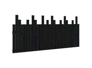 8720845685355 - Vidaxl - Wand-Kopfteil Schwarz 185x3x80 cm Massivholz Kiefer Schwarz