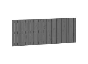 8720845685683 - Wand-Kopfteil Grau 1595x3x60 cm Massivholz Kiefer Vidaxl Grau