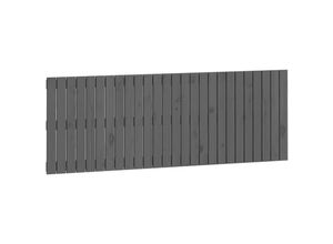 8720845685782 - Wand-Kopfteil Grau 166x3x60 cm Massivholz Kiefer Vidaxl