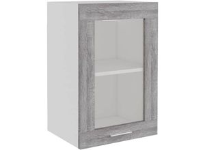 8720845693770 - Hängeschrank Glas Grau Sonoma 40x31x60 cm Holzwerkstoff vidaXL