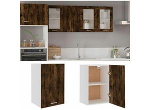 8720845693794 - Bonnevie - Hängeschrank Räuchereiche 395x31x60 cm Holzwerkstoff vidaXL548824