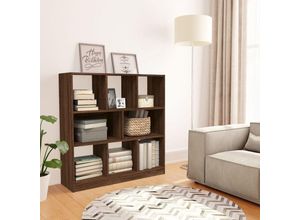 8720845694111 - Bücherregal，Standregal Braun Eichen-Optik 975x295x100 cm Holzwerkstoff vidaXL