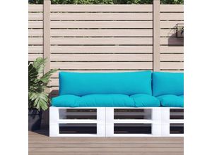 8720845703592 - Bonnevie - Palettenkissen 2 Stk Palettenauflage Türkis Oxford-Gewebe vidaXL