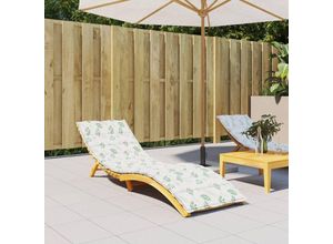 8720845708627 - Sonnenliegen-Auflage，Gartenliege Blattmuster Oxford-Gewebe vidaXL