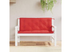 8720845711009 - Jinlefu - Gartenbank-Auflagen 2 Stk Rot 120x50x7 cm Oxford-Gewebe vidaXL - Rot