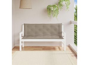 8720845711214 - Vidaxl - Gartenbank-Auflagen 2 Stk Taupe 150x50x7 cm Oxford-Gewebe 202377