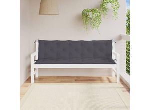 8720845711320 - Vidaxl - Gartenbank-Auflagen 2 Stk Anthrazit 180x50x7 cm Oxford-Gewebe Anthrazit