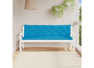 8720845711368 - Vidaxl - Gartenbank-Auflagen 2 Stk Hellblau 180x50x7 cm Oxford-Gewebe Blau