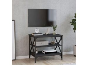 8720845718121 - Bonnevie - TV-SchrankTV-Möbel Schwarz 60x40x50 cm Holzwerkstoff vidaXL