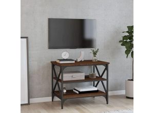 8720845718169 - Bonnevie - TV-SchrankTV-Möbel Braun Eichen-Optik 60x40x50 cm Holzwerkstoff vidaXL