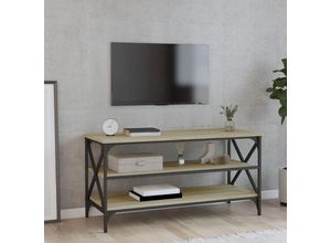 8720845718237 - Bonnevie - TV-SchrankTV-Möbel Sonoma-Eiche 100x40x50 cm Holzwerkstoff vidaXL