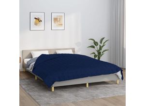 8720845723286 - Bonnevie - Gewichtsdecke Blau 200x220 cm 9 kg Stoff vidaXL701976