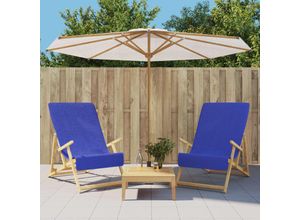 8720845725891 - Bonnevie - Strandtücher 2 Stk Königsblau 60x135 cm Stoff 400 gsm vidaXL152952