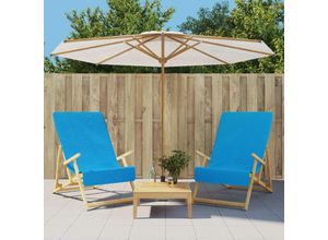 8720845725914 - Bonnevie - Strandtücher 2 Stk Türkis 60x135 cm Stoff 400 gsm vidaXL271650