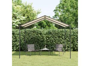 8720845728908 - Bonnevie - Gartenpavillon Gartenzelt Beige 3x3 m Stahl und Stoff vidaXL