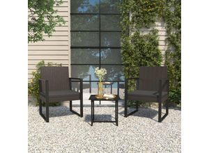 8720845730161 - Bonnevie - Gartensessel mit Kissen Schwarz Poly Rattan vidaXL690902