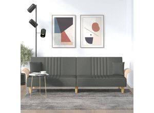 8720845733865 - Bonnevie - SchlafsofaWohnzimmersofa mit Armlehnen Dunkelgrau Stoff vidaXL 8720845733865 - Bonnevie - SchlafsofaWohnzimmersofa mit Armlehnen Dunkelgrau Stoff vidaXL