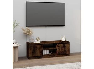 8720845735128 - Bonnevie - TV-SchrankTV-Möbel mit Tür Räuchereiche 102x30x36 cm vidaXL