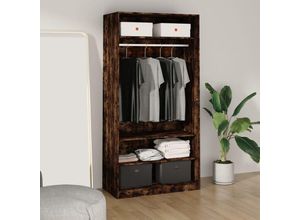 8720845735364 - Bonnevie - KleiderschrankAufbewahrungsschrank Räuchereiche 100x50x200 cm Holzwerkstoff vidaXL 8720845735364 - Bonnevie - KleiderschrankAufbewahrungsschrank Räuchereiche 100x50x200 cm Holzwerkstoff vidaXL