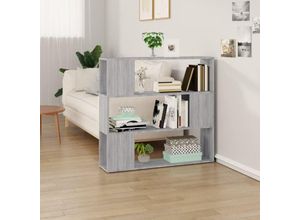 8720845735708 - Bonnevie - Bücherregal Raumteiler Grau Sonoma 100x24x94 cm vidaXL13997 8720845735708 - Bonnevie - Bücherregal Raumteiler Grau Sonoma 100x24x94 cm vidaXL13997