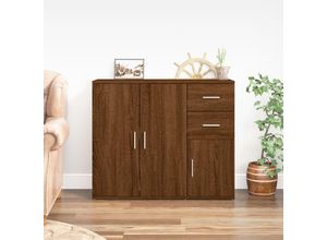 8720845736279 - Bonnevie - SideboardKommode Braun Eichen-Optik 91x295x75 cm Holzwerkstoff vidaXL