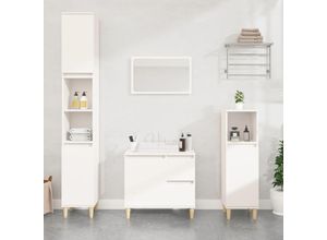 8720845738464 - Bonnevie - Badschrank Weiß 65x33x60 cm Holzwerkstoff vidaXL13836 8720845738464 - Bonnevie - Badschrank Weiß 65x33x60 cm Holzwerkstoff vidaXL13836