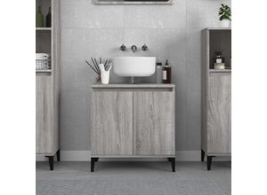 8720845739560 - Bonnevie - WaschbeckenunterschrankWaschtischunterschrank Grau Sonoma 58x33x60 cm Holzwerkstoff vidaXL 8720845739560 - Bonnevie - WaschbeckenunterschrankWaschtischunterschrank Grau Sonoma 58x33x60 cm Holzwerkstoff vidaXL