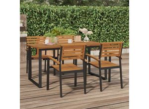 8720845741488 - Bonnevie - GartentischTerrassentisch mit Beinen in U-Form 160x80x75 cm Massivholz Akazie vidaXL