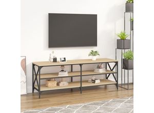 8720845742256 - Bonnevie - TV-SchrankTV-Möbel Sonoma-Eiche 140x40x50 cm Holzwerkstoff vidaXL