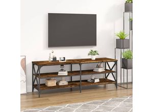 8720845742263 - TV-Schrank，TV-Möbel Räuchereiche 140x40x50 cm Holzwerkstoff vidaXL