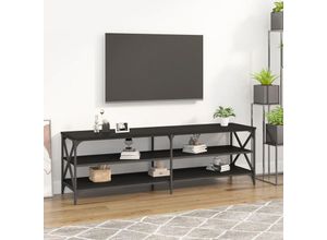 8720845742294 - Bonnevie - TV-SchrankTV-Möbel Schwarz 160x40x50 cm Holzwerkstoff vidaXL