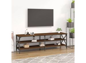 8720845742331 - Bonnevie - TV-SchrankTV-Möbel Braun Eichen-Optik 160x40x50 cm Holzwerkstoff vidaXL