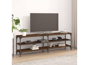 8720845742539 - Bonnevie - TV-SchrankTV-Möbel Braun Eichen-Optik 160x30x50 cm Holzwerkstoff vidaXL