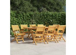 8720845743970 - Gartenstühle 8 Stk Gartensessel Klappbar 55x62x90 cm Massivholz Teak vidaXL