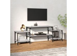 8720845759667 - Bonnevie - TV-SchrankTV-Möbel Grau Sonoma 157x35x52 cm Holzwerkstoff vidaXL