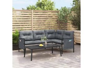 8720845760991 - vidaXL Gartenlounge-Set Garten Couchtisch Anthrazit 110x55x35cm Stahl (1-tlg)