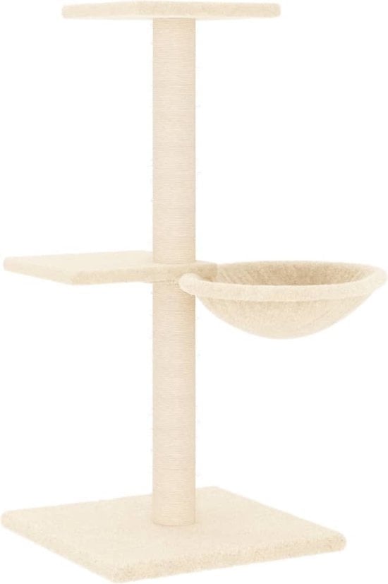 8720845767129 - vidaXL - Katzenmöbel - mit - Sisal - Kratzbäume - 72 - cm - creÌ€me-farbig