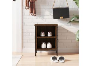 8720845774493 - Bonnevie - SchuhregalSchuhschränke Braun Eichen-Optik 38x35x50 cm Holzwerkstoff vidaXL