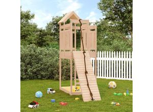 8720845775360 - Bonnevie - SpielturmKlettergerüst mit Kletterwand Massivholz Kiefer vidaXL