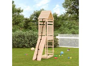 8720845775605 - Bonnevie - SpielturmKlettergerüst mit Kletterwand Massivholz Kiefer vidaXL
