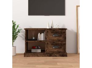 8720845790639 - Bonnevie - TV-SchrankTV-Möbel Räuchereiche 73x355x475 cm Holzwerkstoff vidaXL