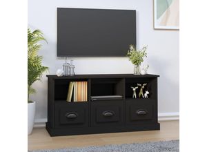 8720845791797 - Bonnevie - TV-SchrankTV-Möbel Schwarz 100x35x50 cm Holzwerkstoff vidaXL