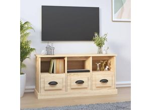 8720845791810 - Bonnevie - TV-SchrankTV-Möbel Sonoma-Eiche 100x35x50 cm Holzwerkstoff vidaXL