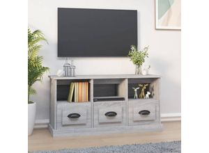 8720845791841 - Bonnevie - TV-SchrankTV-Möbel Grau Sonoma 100x35x50 cm Holzwerkstoff vidaXL