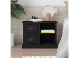 8720845792596 - Nachttisch，Beistelltisch Schwarz 60x355x45 cm vidaXL