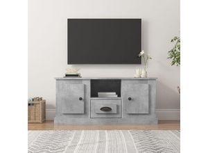 8720845793500 - Bonnevie - TV-SchrankTV-Möbel Betongrau 100x355x45 cm Holzwerkstoff vidaXL