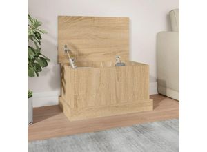 8720845793890 - Bonnevie - Truhe Sonoma-Eiche 50x30x28 cm Holzwerkstoff vidaXL652604