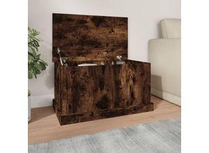 8720845793999 - Bonnevie - Truhe Räuchereiche 70x40x38 cm Holzwerkstoff vidaXL374140